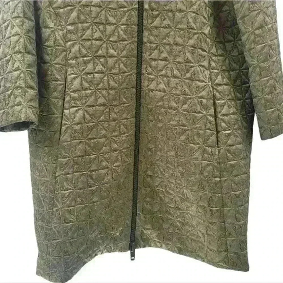 Zambesi New Zealand Gotham Renaissance Quilted Rayon Lined Trench Zip Jacket. - Picture 4 of 10